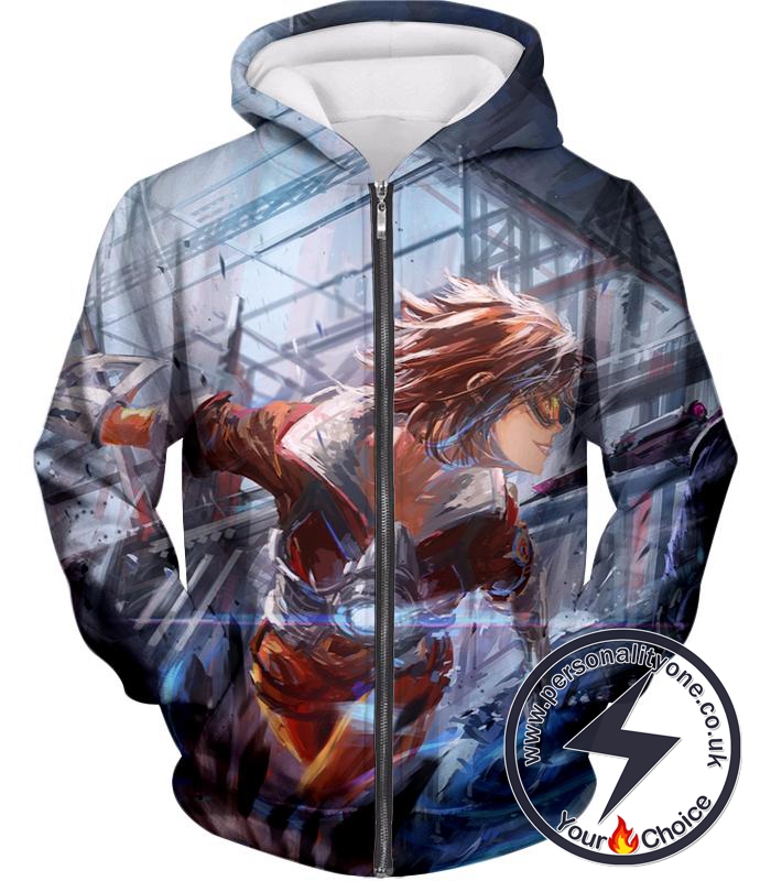 Overwatch Time Traveler Tracer Zip Up Hoodie